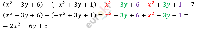 A math equations with red numbers Description automatically generated