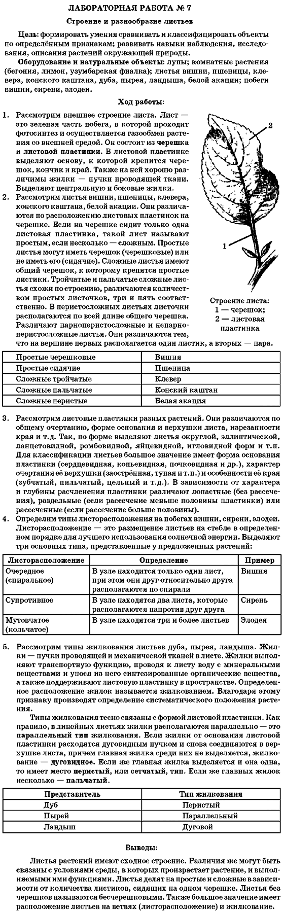 Биология 7 класс в.и соболь лабораторные