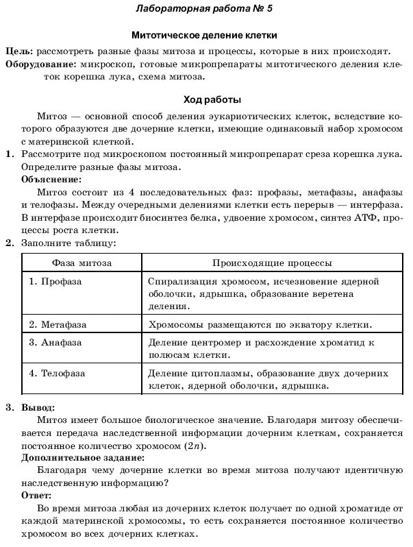 Решебник для лабораторных работ по биологии 10 класс с.а.поперенко Решебник Для Лабораторных Работ По Биологии 10 Класс С.а.поперенко