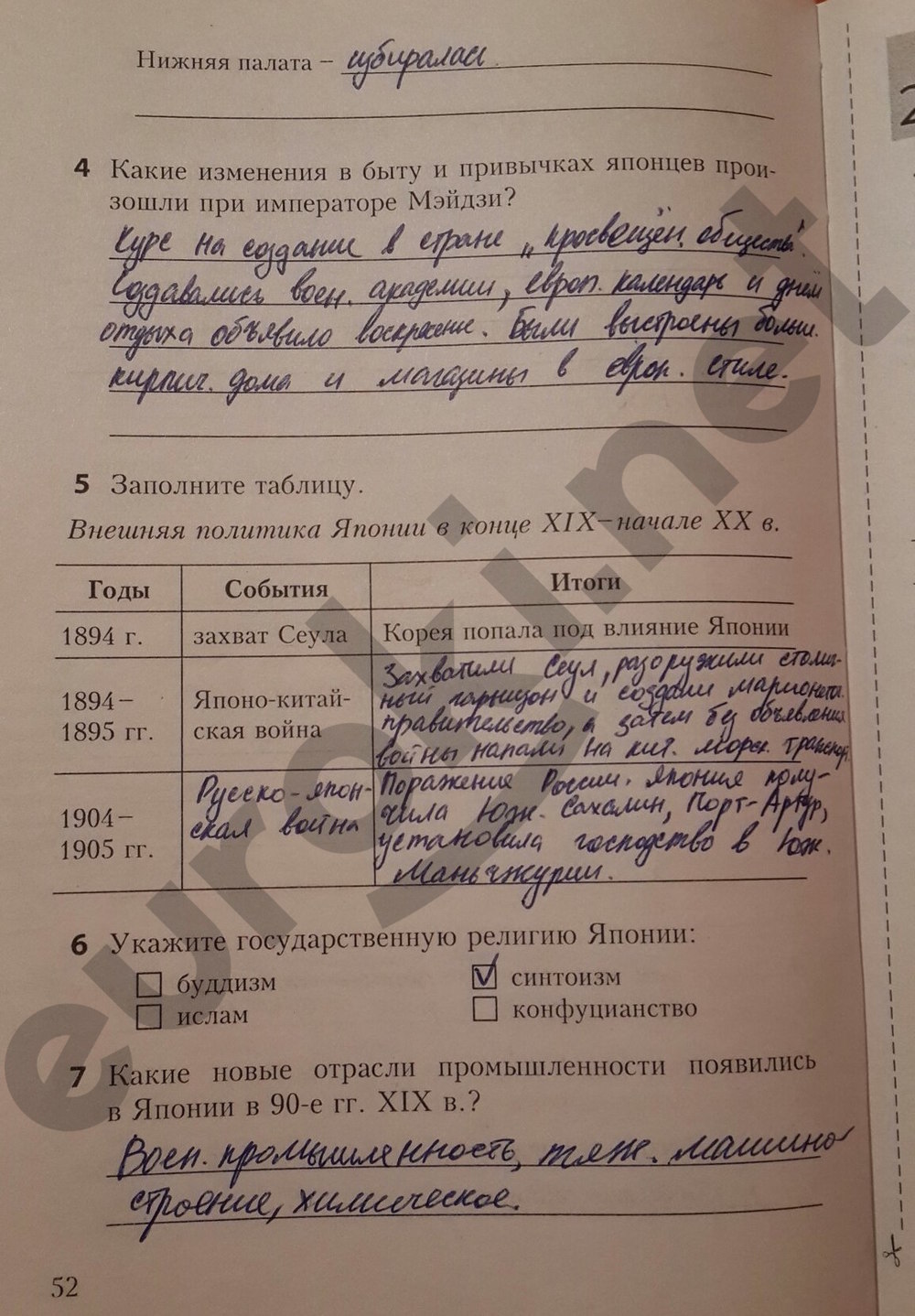 Гдз Решебник по Истории 8 Класс Репин