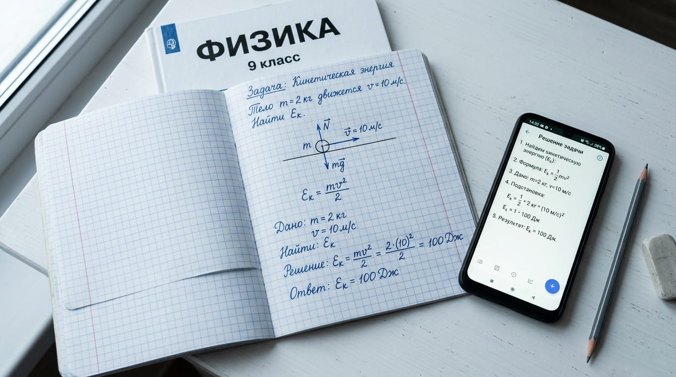 Физика: пошаговые решения задач по фото