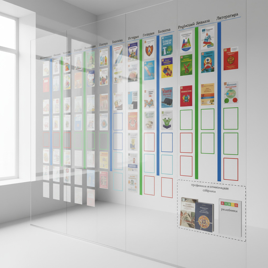 Какие предметы и классы охватывает каталог и что остаётся за его рамками