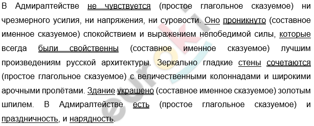 Диктант по русскому языку 8 класс Здание Адмиралтейства в Петербурге построено