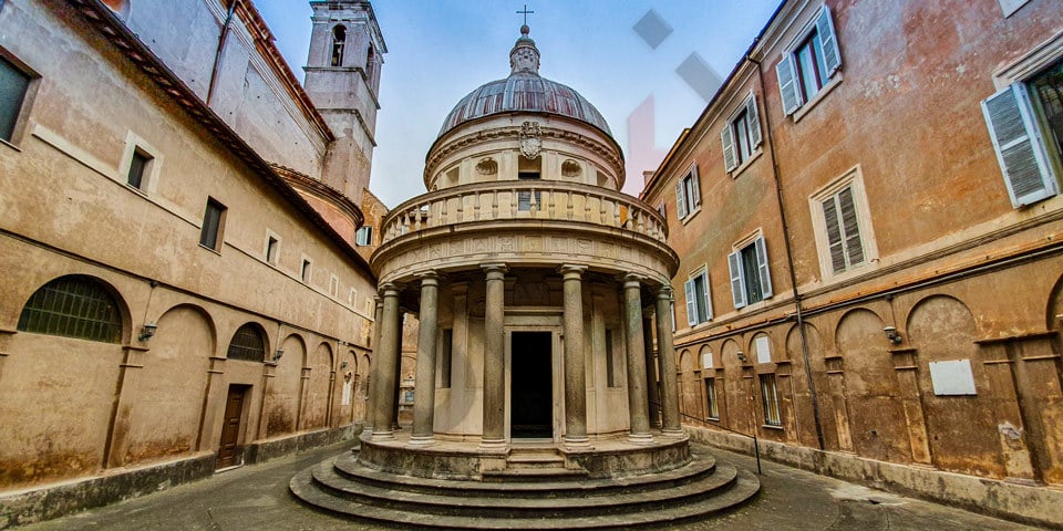 Темпьетто Донате Браманте в Риме: описание архитектурных особенностей храма