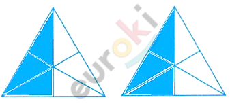 A blue and white triangles Description automatically generated