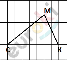 A triangle with letters and numbers on a grid Description automatically generated